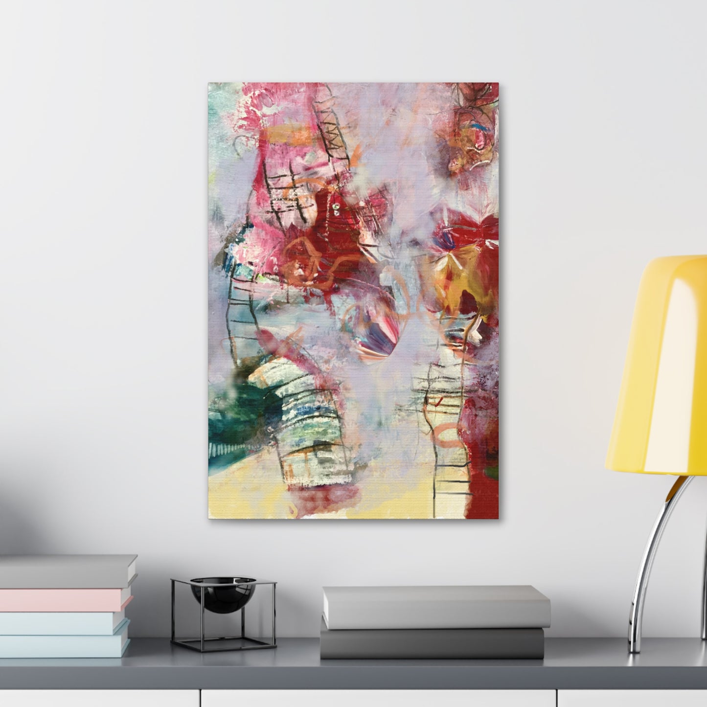 Ladder to Heaven on Canvas Stretched, 1.5'' - Beata Bosze Art