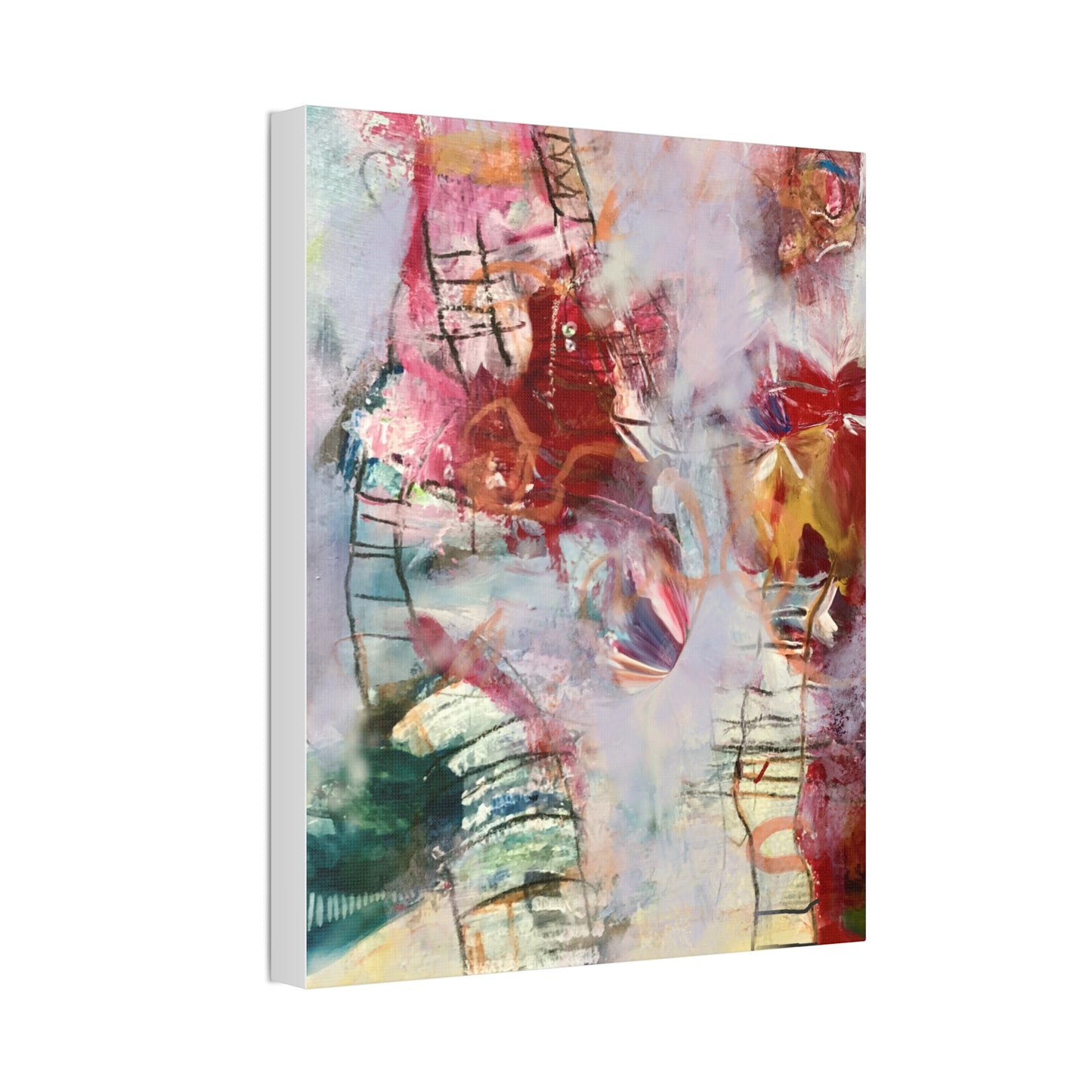 Ladder to Heaven on Canvas Stretched, 1.5'' - Beata Bosze Art