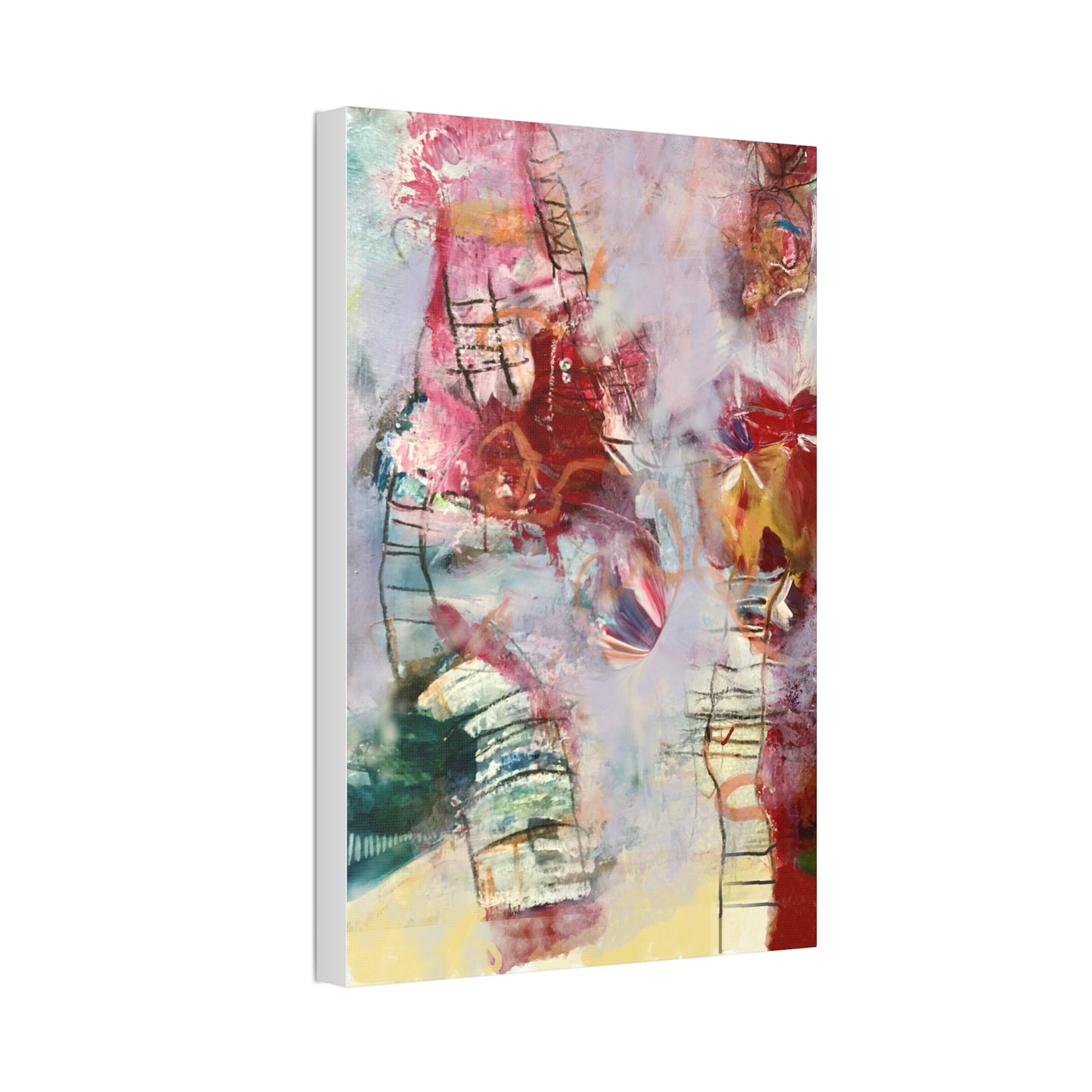 Ladder to Heaven on Canvas Stretched, 1.5'' - Beata Bosze Art