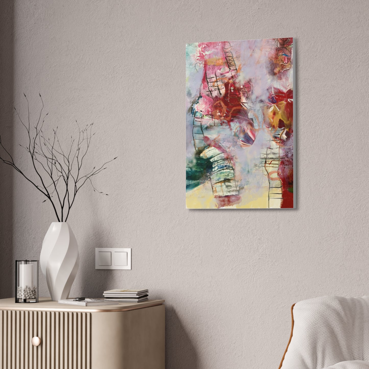 Ladder to Heaven on Canvas Stretched, 1.5'' - Beata Bosze Art