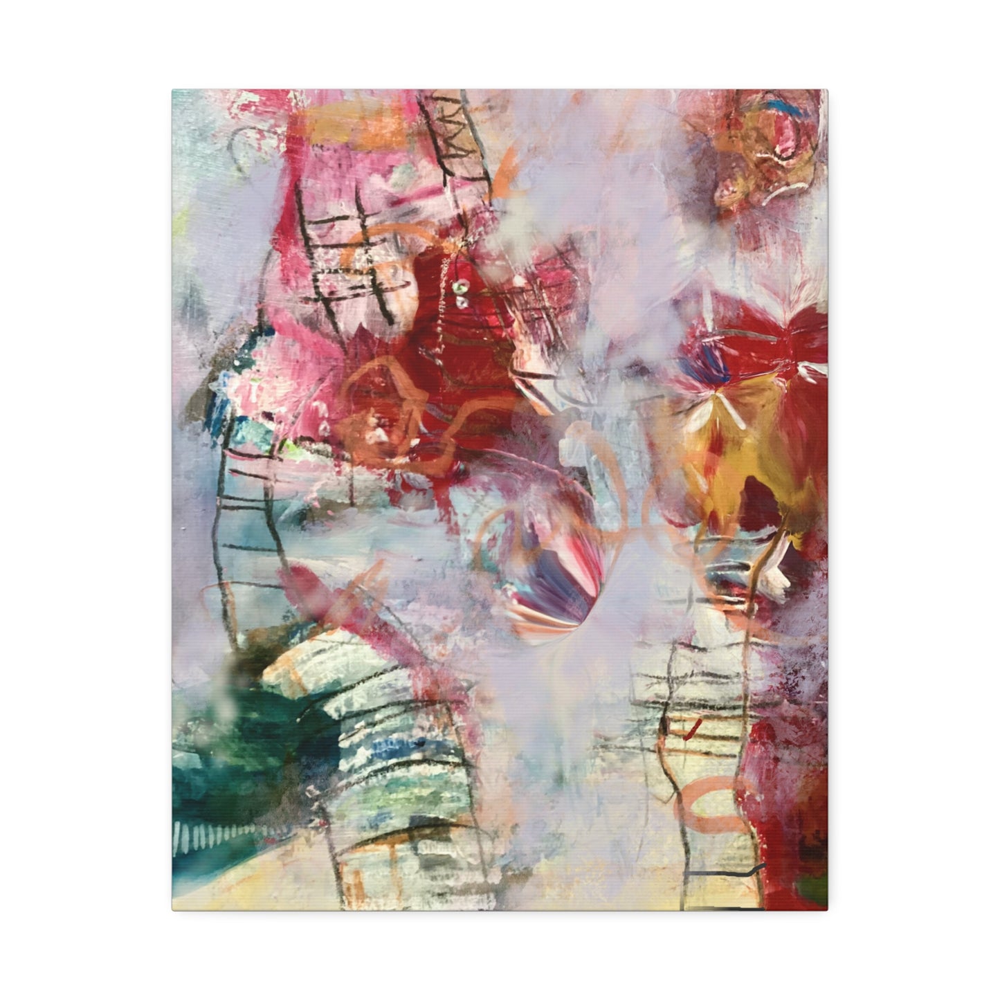 Ladder to Heaven on Canvas Stretched, 1.5'' - Beata Bosze Art