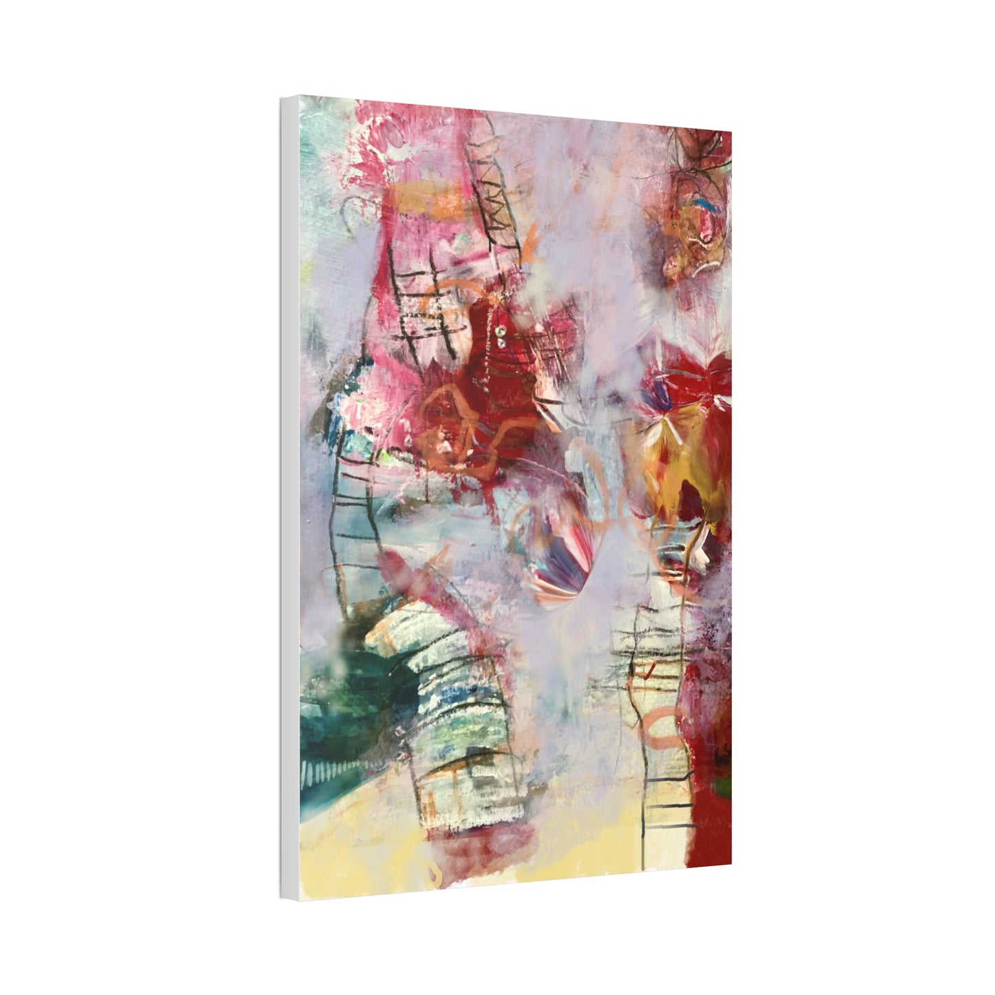 Ladder to Heaven on Canvas Stretched, 1.5'' - Beata Bosze Art