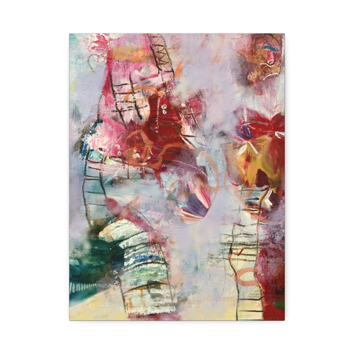 Ladder to Heaven on Canvas Stretched, 1.5'' - Beata Bosze Art