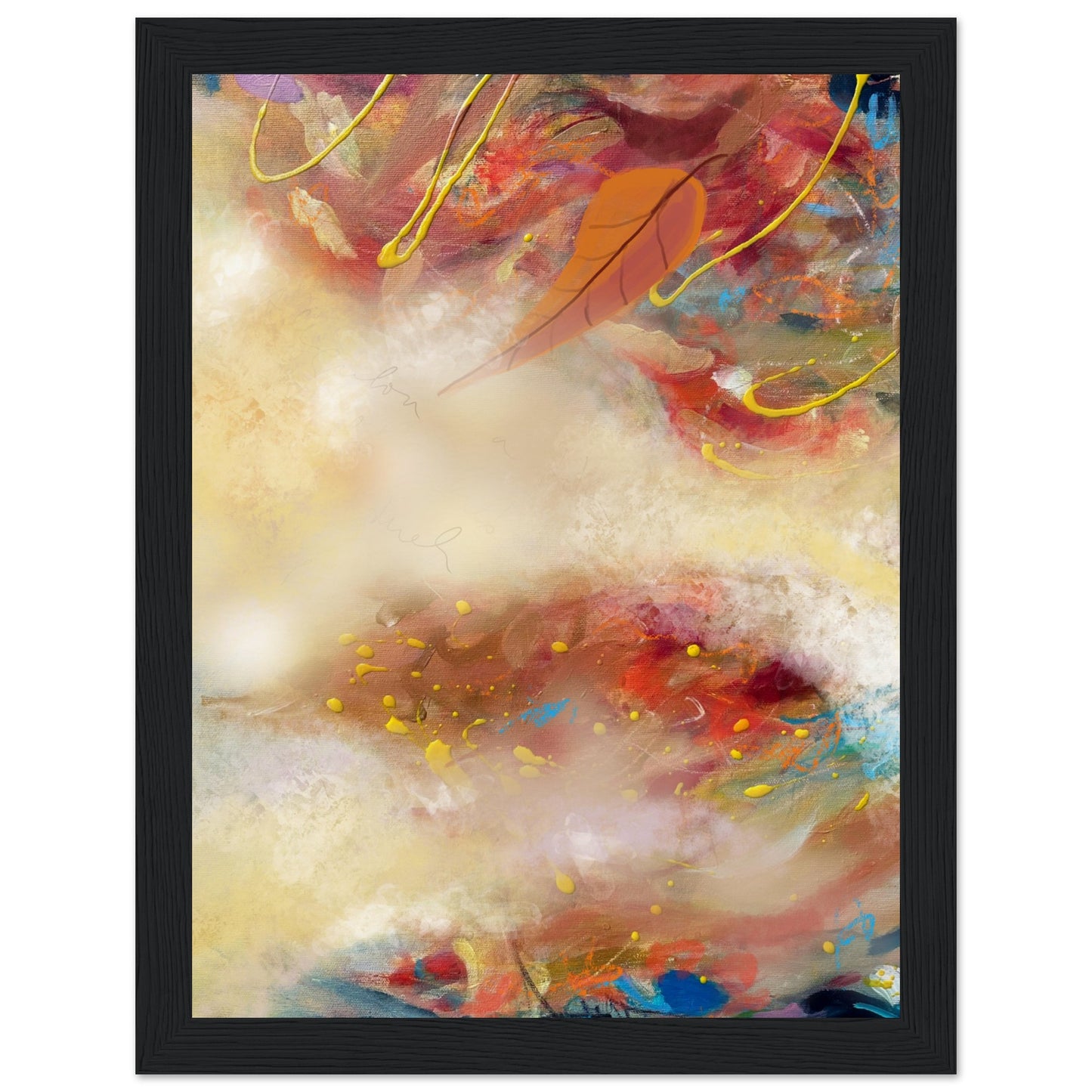 Autumn Song - Art Print, Museum - Quality Matte Paper Wooden Framed Poster - Beata Bosze Art