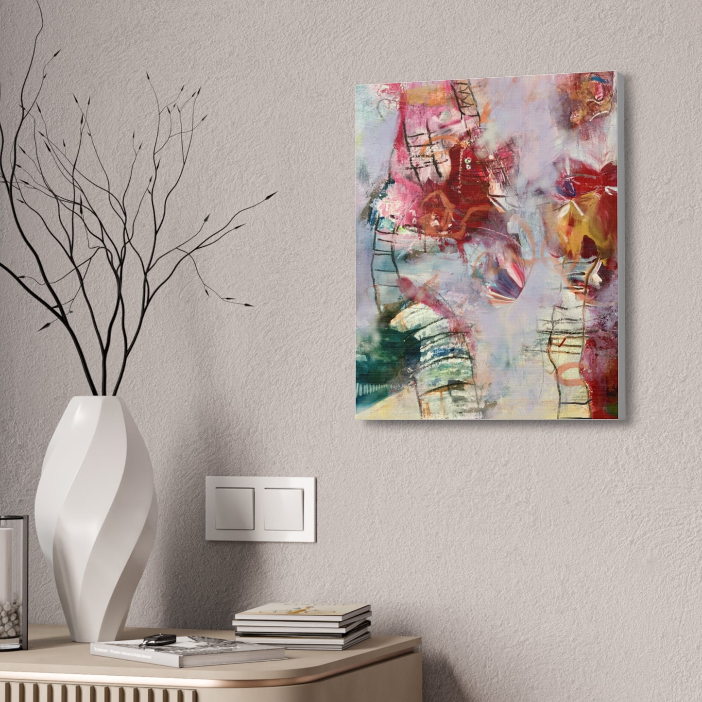 Ladder to Heaven on Canvas Stretched, 1.5'' - Beata Bosze Art
