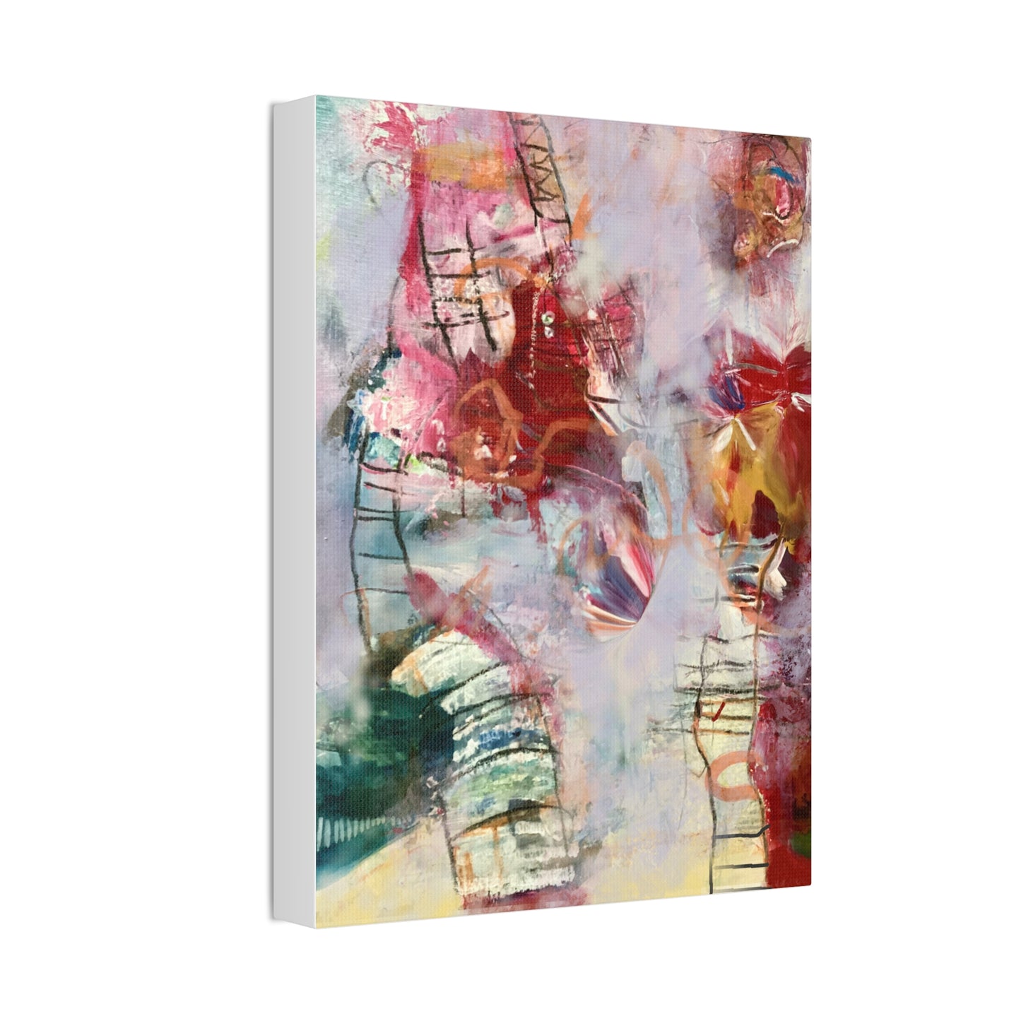 Ladder to Heaven on Canvas Stretched, 1.5'' - Beata Bosze Art