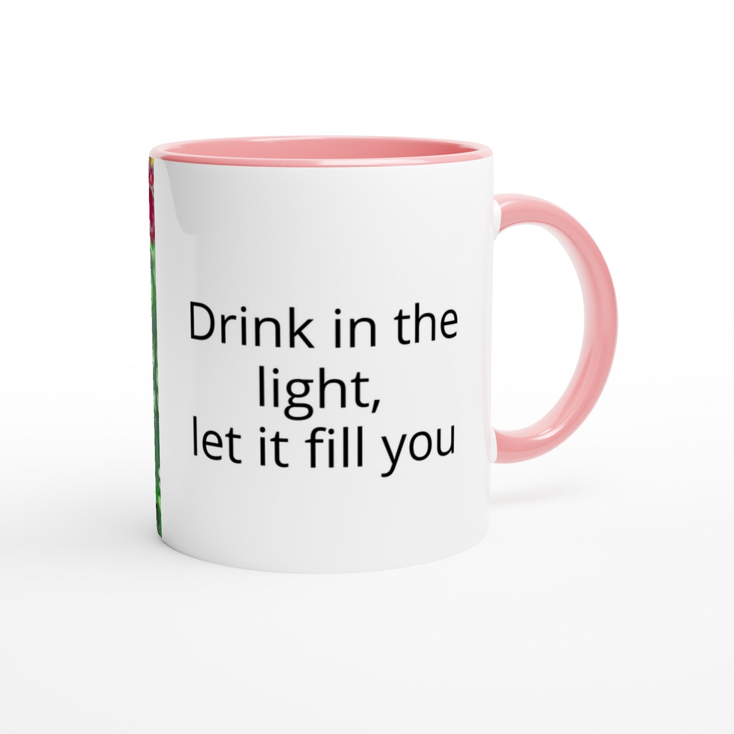 Fun Mug - White 11oz Ceramic Mug with Color Inside - Beata Bosze Art