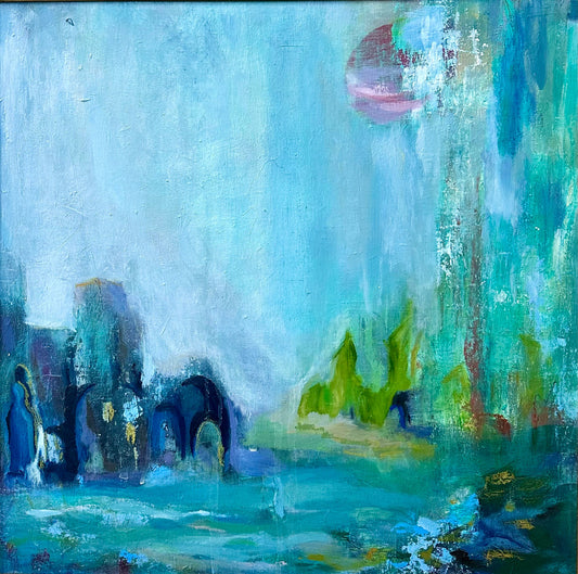 Spiritual landscape inspired by Angkor ruins – Beáta Bősze artwork