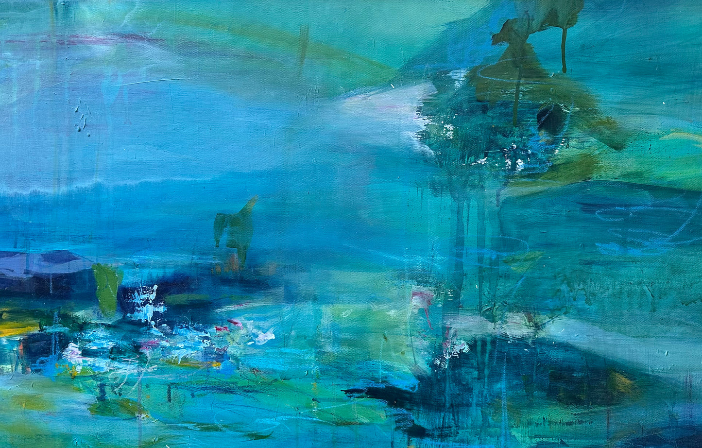 Turquoise Oasis: A Much Needed Escape - Beata Bosze Art