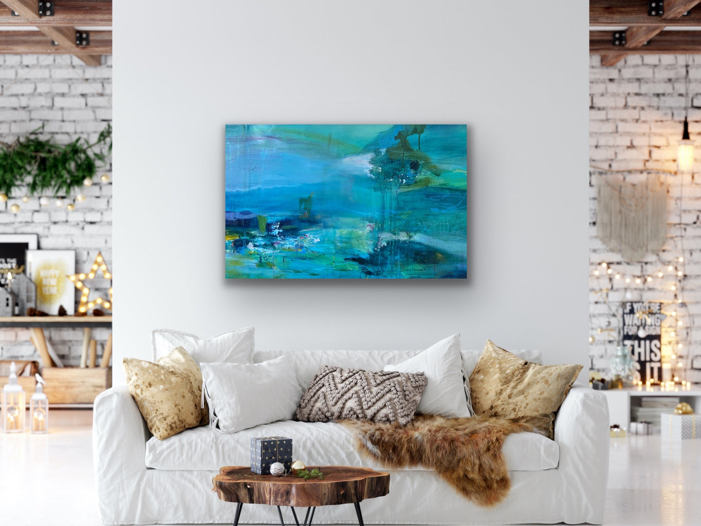 Turquoise Oasis: A Much Needed Escape - Beata Bosze Art