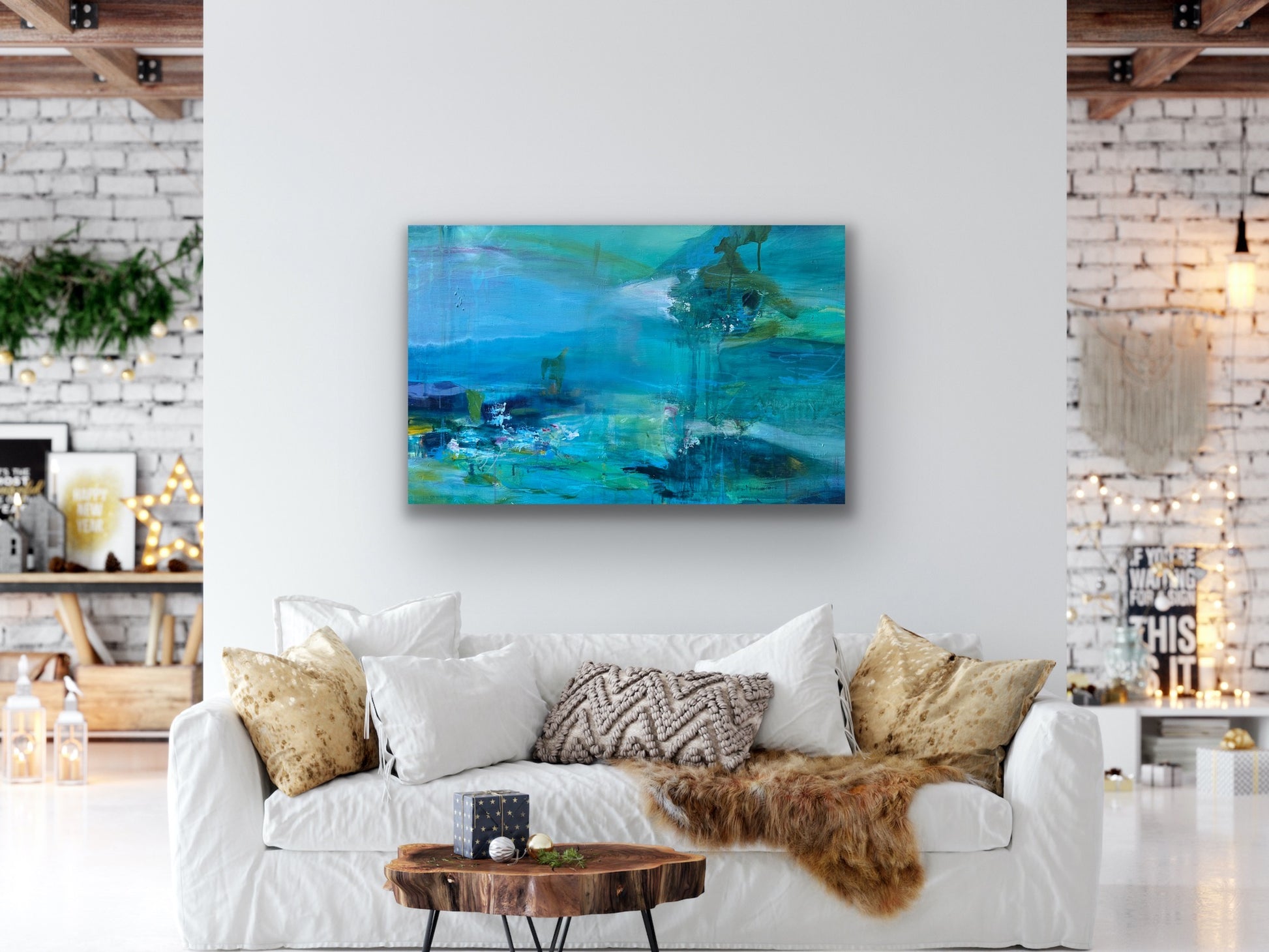 Turquoise Oasis: A Much Needed Escape - Beata Bosze Art