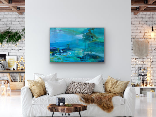 Turquoise Oasis: A Much Needed Escape - Beata Bosze Art