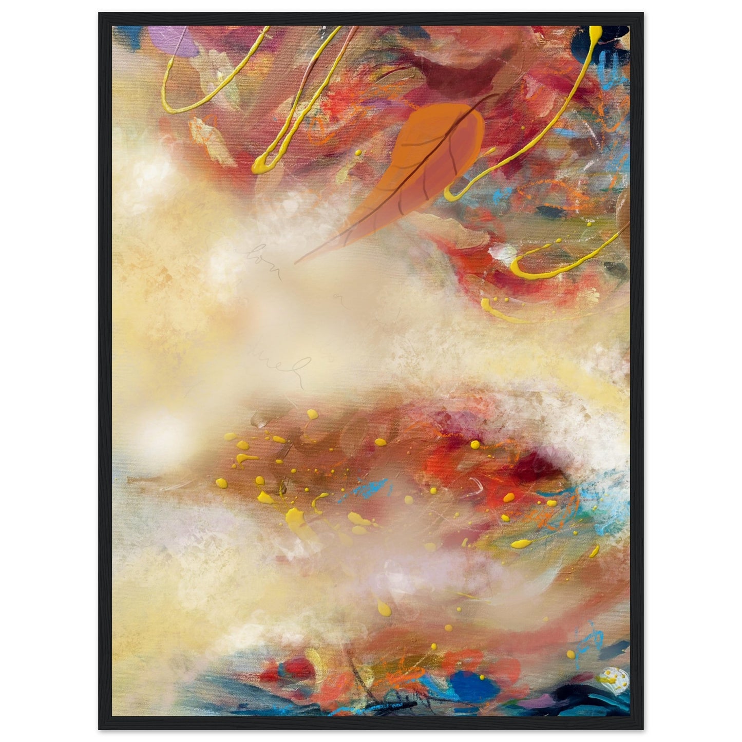 Autumn Song - Art Print, Museum - Quality Matte Paper Wooden Framed Poster - Beata Bosze Art