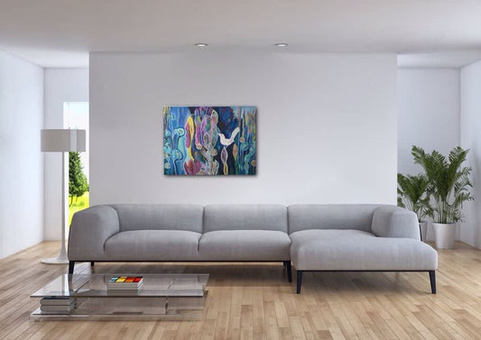 Dreaming in blue - Beata Bosze Art