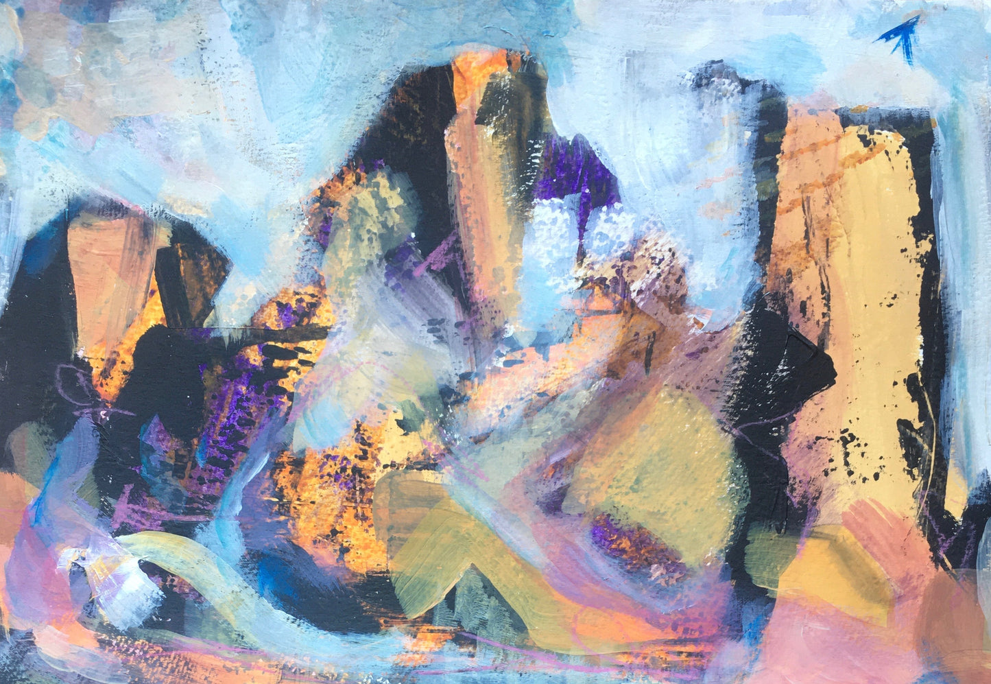 When the Sun touches the Blue Mountains - Beata Bosze Art