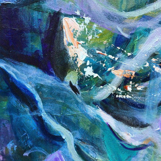 Blue Fantasy - Fireflies over the Selengor River - Beata Bosze Art