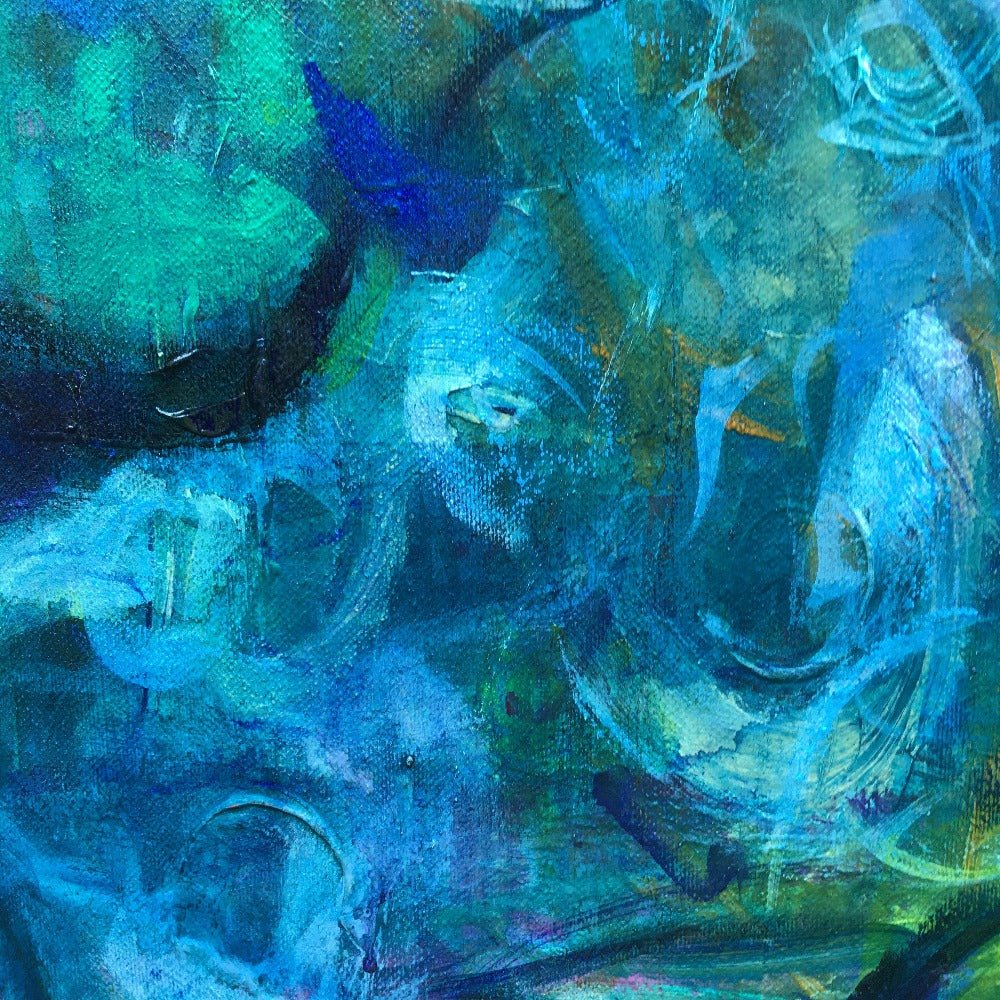 Blue Fantasy - Fireflies over the Selengor River - Beata Bosze Art