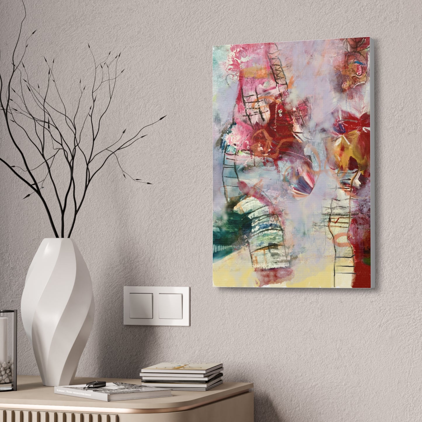 Ladder to Heaven on Canvas Stretched, 1.5'' - Beata Bosze Art