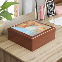 Load image into Gallery viewer, Golden Leaves Jewelry Box