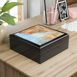 Golden Leaves Jewelry Box