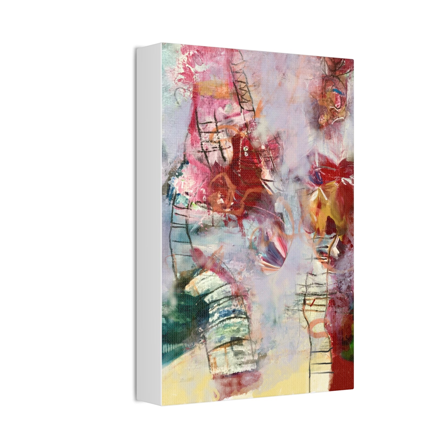 Ladder to Heaven on Canvas Stretched, 1.5'' - Beata Bosze Art