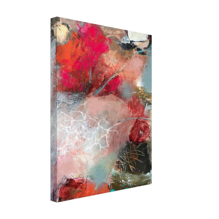 Canvas art print of Float above this difficult World abstract painting of Beata Bosze