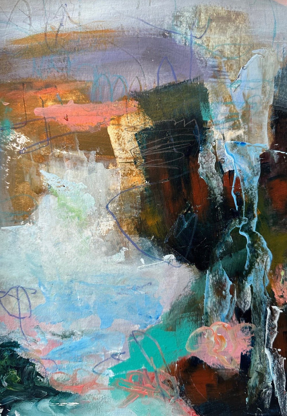 Sunset Cascade: A Valley's Breath - Beata Bosze Art