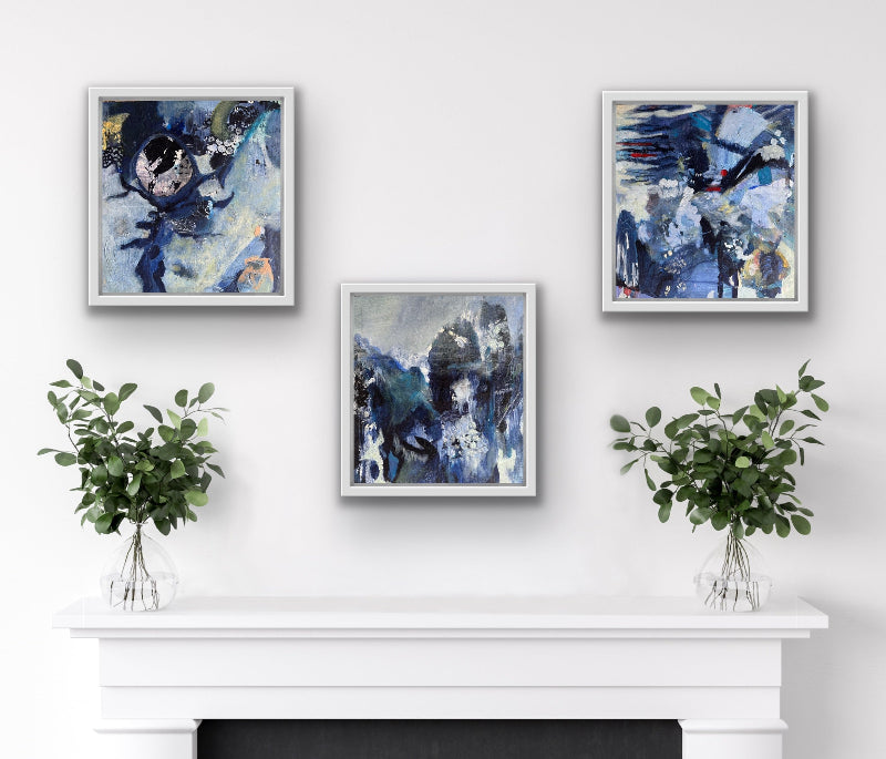 Mystical Thread series in situ, abstract art be Beata Bosze